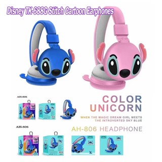 Novos Fones De Ouvido Bluetooth Sem Fio Stitch AH-806 HIFI Estéreo Dobráveis Com Microfone...