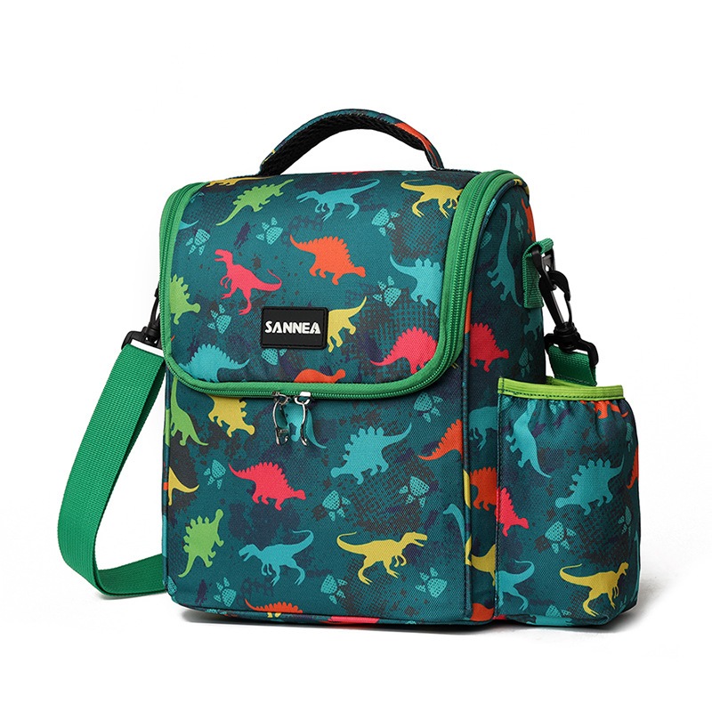 Lancheira Térmica Grande com Alça de Ombro para Infantil Menino Escolar (Dinossauro) em Oferta na Shopee