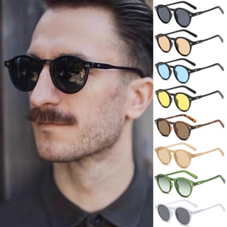 Rodada Do Vintage Óculos De Sol Das Mulheres Pequeno Quadro Óculos De Sol Para Homens Marca Designers Eyewear Uv400 em Oferta na Shopee