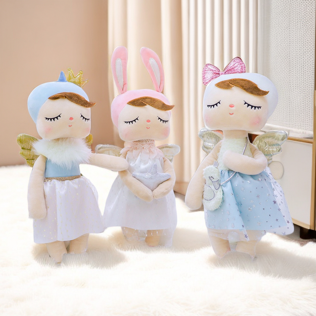 Boneca Metoo Angela Kawaii Boneca de pelúcia Aniversário Brinquedo Presente de feriado Boneca infantil