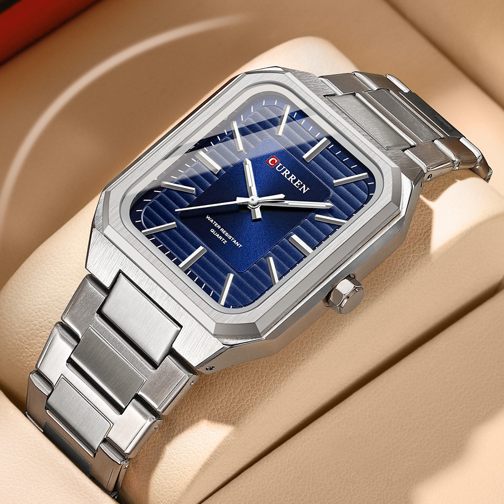 CURREN top fashion casual Simples Temperamento Empresarial Mãos Luminosas Luxo Quartzo À Prova D'água Relógio Masculino   8457 em Oferta na Shopee