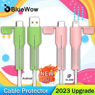 BlueWow Protetor De Tampa Do Carregador Cabo De Silicone Acessório iP-18/20w Tipo C/USB-(Não Para Samsung)