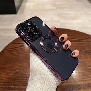 Estrutura Metálica De Luxo Com Anel De Metal Crystal Clear Shockproof Case Compatível Para iPhone 11 12 13 14 15 Pro Max XS XR X 7 8 Plus SE Capa Traseira Da Caixa Do Telefone À Prova De Choque
