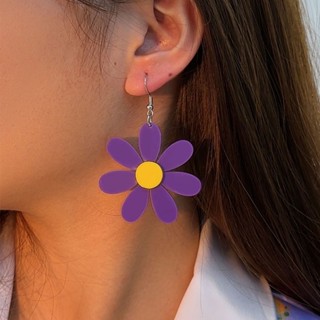 Novo Estilo Brincos Acrílicos com Flores Brincos de Senhora Frescos e Moda Brincos de Senhora Frescos
