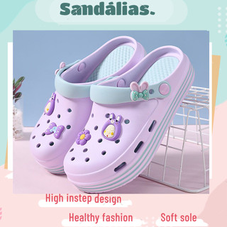 Sandálias Femininas Plataforma Anti-Derrapante De Praia chinelo nuvem chinelo feminino adulto estiloso enfermagem eva sandália salto Saúde Sapatos