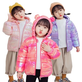 Casaco Leve De Tecido Brilhante Para Meninas Meninos Roupas Casuais De Outono E Inverno em Oferta na Shopee