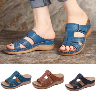 Sapatos Ortopédicos Senhoras Sandálias De Dedo Do Pé Abertas Chinelos De Plataforma Feminina Summer Beach Rubber Soft Sole