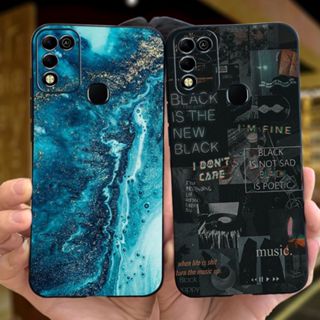 Para Infinix Hot 11 Play Case 6.82 Polegadas Capa De Silicone Macio Matte Shell Fashion Style 2023 Pintada hot11 Cover