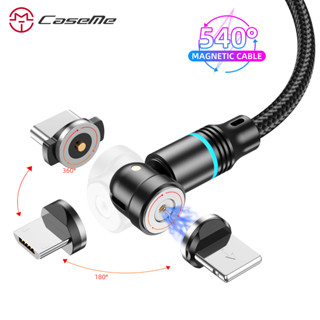 Caseme 540o Cabo USB De Carregamento Magnético Para Micro Telefone Android Tipo C 360o + 180o De Rotação Longo 1M