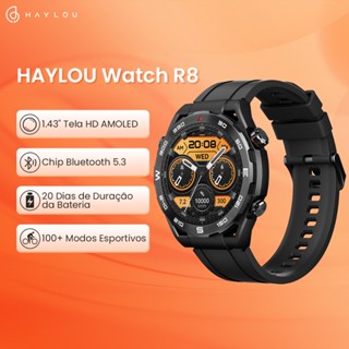 HAYLOU R8 Smartwatch com Tela AMOLED de 1,43