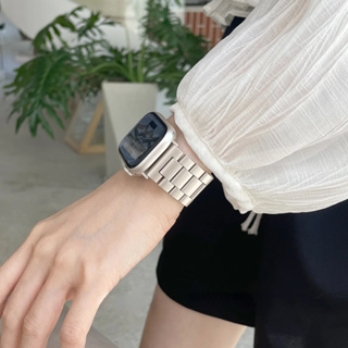 Pulseira De Aço Inoxidável Para Relógio Apple Série Ultra2 9 8 SE 7 6 5 4 3 2 1 iWatch Ultra 49mm 45mm 41mm 44mm 40mm 42mm 38mm em Oferta na Shopee