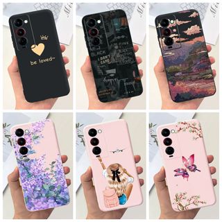 Tecno Camon 18 18 P Capa CH6 CH7 Silicone Macio Fosco 2023 Pintada Para 18P Camon18 Moda