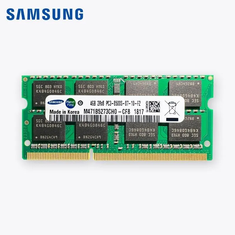 Samsung DDR3 Ram Portátil 4GB DDR3 1066Mhz 2RX8 PC3-8500 (M471B5273CH0-CE8) Memória Para Notebook SODIMM