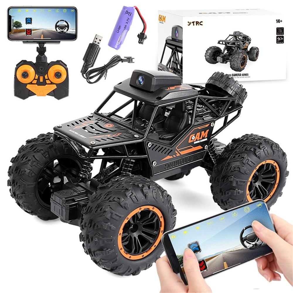 Carrinhos De Controle Remoto Rc Com 2.4g Carrinho De Câmera Buggy 720p 2.4g Wi-Fi Fpv Carro Fora Da Estrada Presente Para Crianças Como Brinquedos