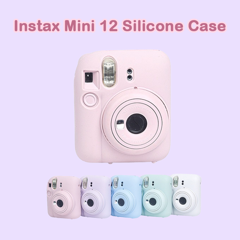 [Film Lab] Capa Silicone Instax Mini 12 Case Para Câmera Instantânea Capa Protetora CAA23