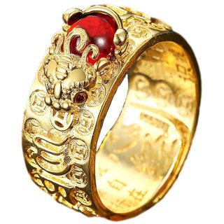 Anel Feng Shui Anillo Mantra Good Luck Fortune Proteção Da Riqueza Anéis Eficazes Para Homens E Mulheres , Ajustável