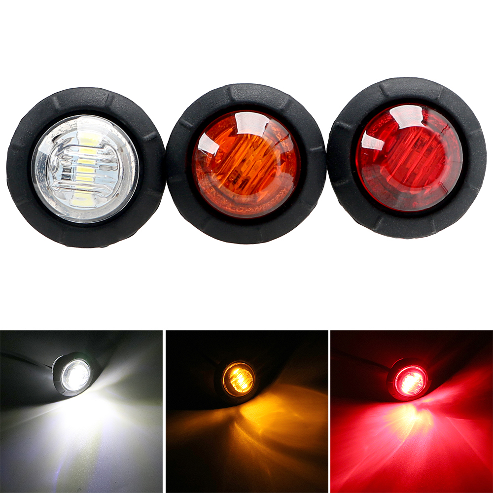 2Pcs Universal Trucks Clearance Lights Luzes De Sinalização Super Brilhante Traseiras De Carro Marcação Lateral De Caminhões em Oferta na Shopee