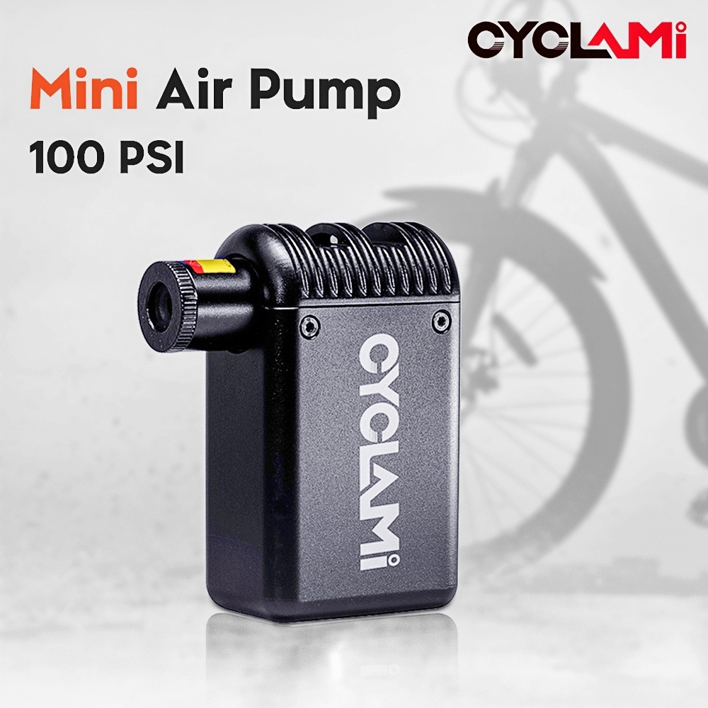 CYCLAMi Mini bicicleta elétrica Air Pump, Portátil, Inflator sem fio, Válvula Presta Schrader, Estrada ao ar livre, MTB Acessórios bicicleta