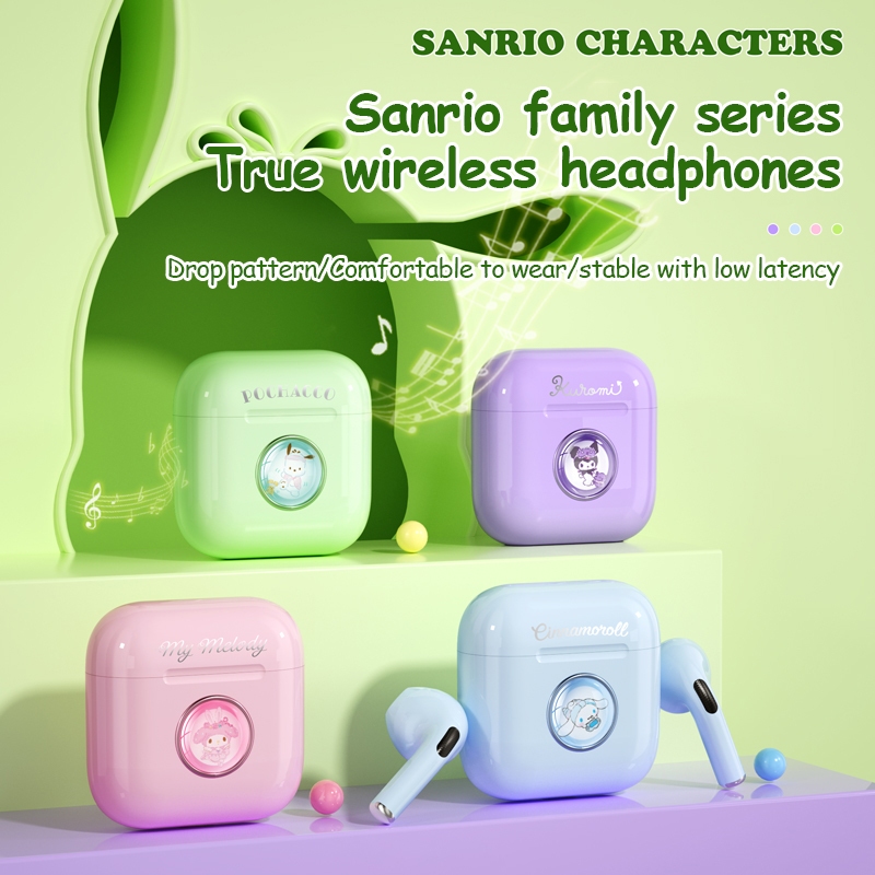 Detalhes do Sanrio EJ-700 TWS Fone De Ouvido Sem Fio Bluetooth Intra-Auricular HIFI HD Talk Cancelamento De Ruído Inteligente 5.3