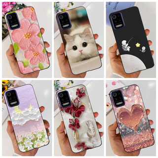 LG K42 K52 K62 K62 K62 + 2020 LM-K420 K420H K520 K525H Estojo De Silicone Macio TPU Com Padrão De Flor De Gato em Oferta na Shopee