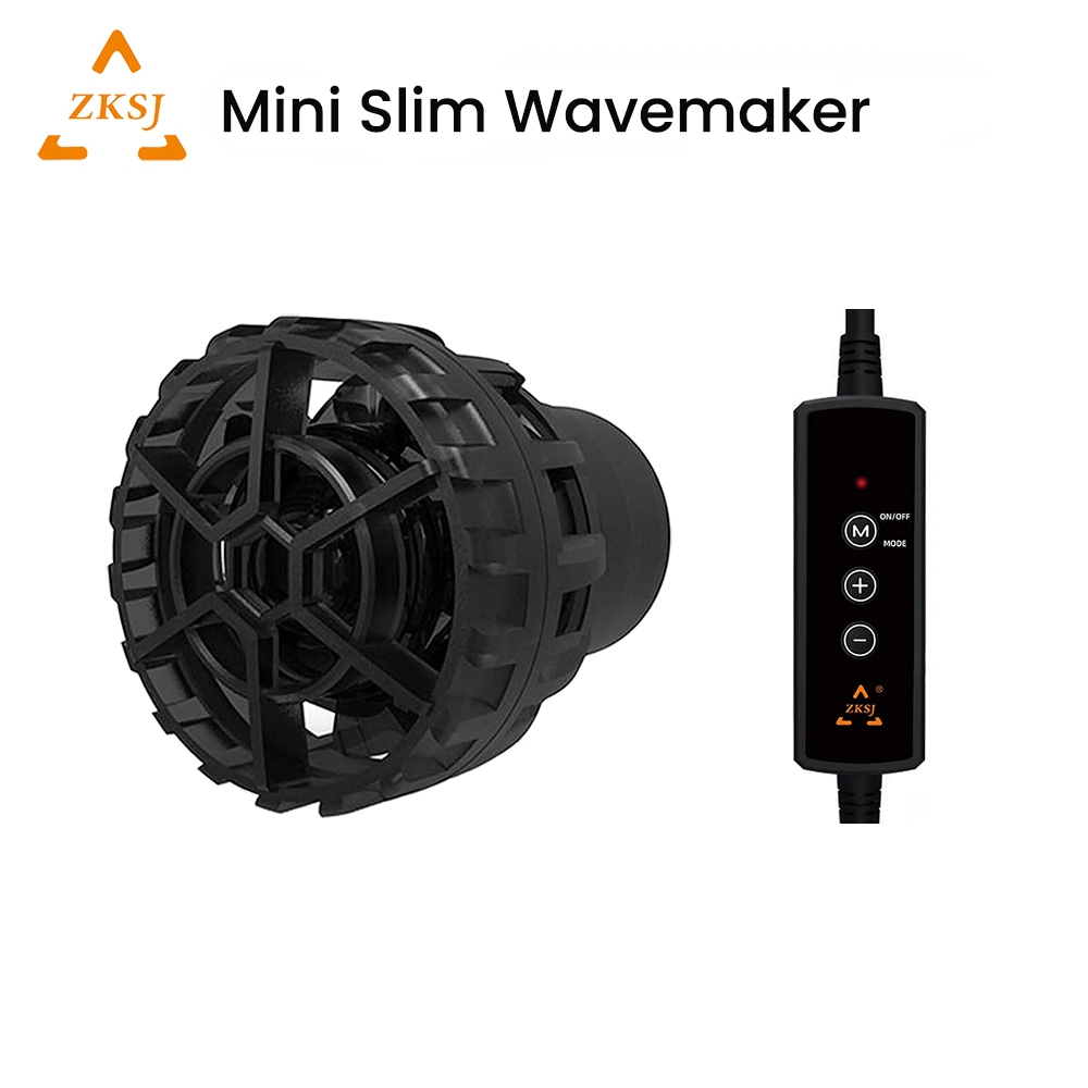 ZKSJ Mini Slim 2000/3000 Controle Manual Ultra Quite 6 Modos Aquário Wavemaker Bomba De Circulação Para Tanque De em Oferta na Shopee