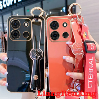 Capinha Caixa Telefônica Infinix smart 7 Zero 30 5G 20 TECNO SPARK GO 2023 5G Softcase silicone À Prova De Choque Capa Nova design Alças De Pulseira Lanyard Para Meninas WDXGS01 CAPA