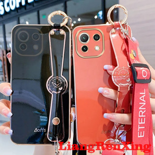 Capinha Caixa xiaomi mi 11 lite 11t 5g ne xiaomi 11t pro Telefônica Softcase silicone À Prova De Choque Capa Nova design Alças De Pulso Lanyard Para Meninas WDXGS01 CAPA