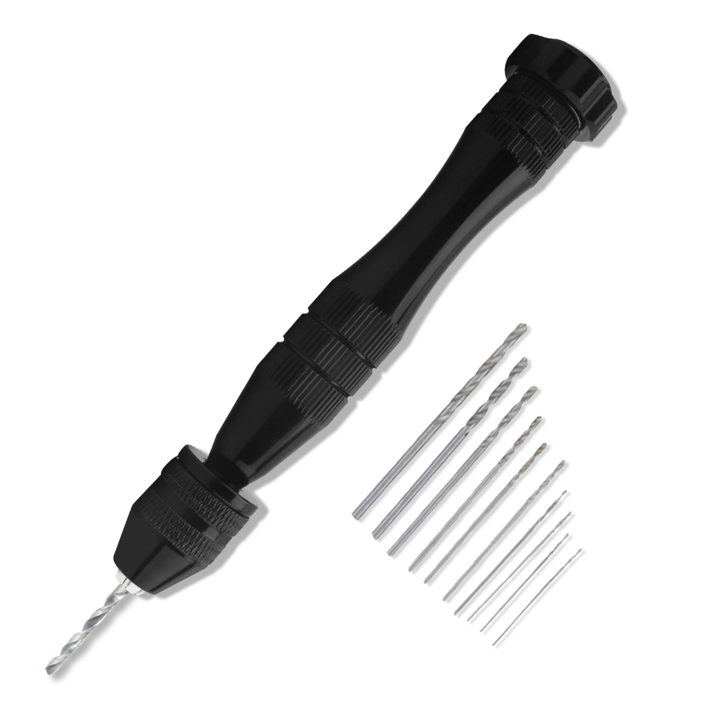 Conjunto De Mini Brocas Helicoidais De Precisão-Manuais De Torno De Pino Profissional Para Metal , Madeira , Joias , Fab