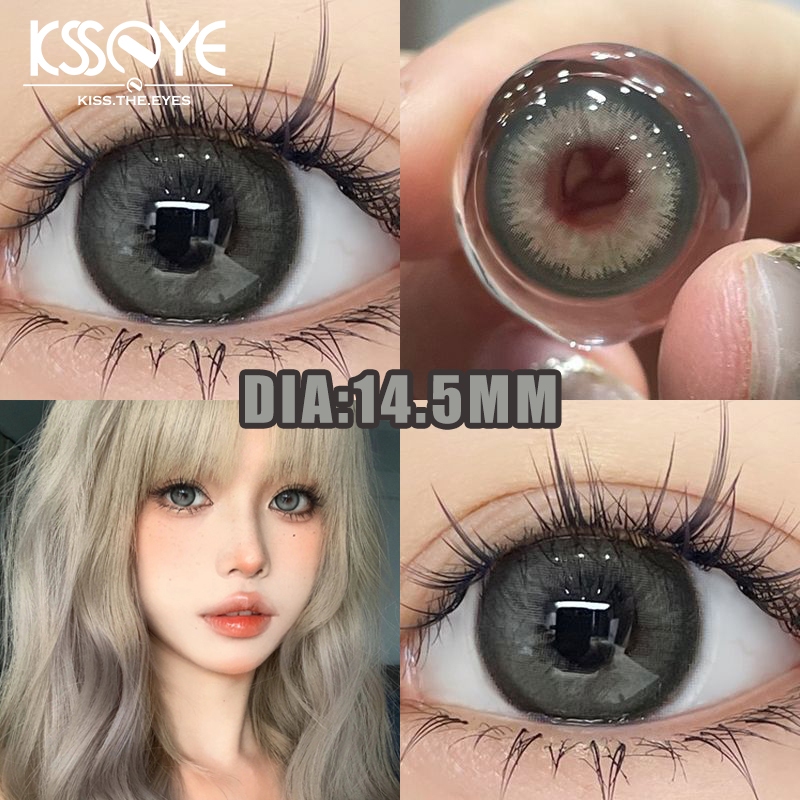 1 Par/2pcs Myopia Lentes De Contato Com Grau (0-8,00) ksseye Macias 14,5mm Barbie Verde 1 Ano Use Doll Eye Maquiagem Confortável em Oferta na Shopee