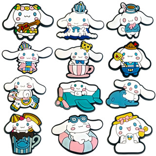 Jibbit Para Croc Shoe Charms 12 Style Cartoon Decorações Em PVC Acessórios Com Botões