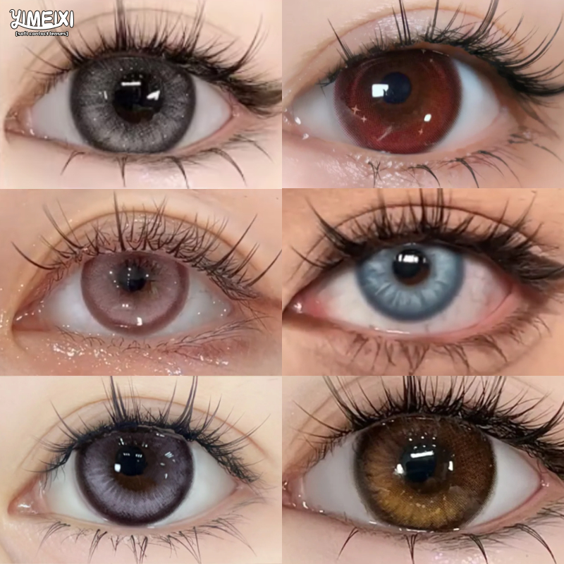 Yimeixi Lentes De Contato Coloridas Com 14,5mm Vermelho Rosa 1 Ano Usar Contatos Para Mulheres Estudantes cosplay Halloween Cosméticos Os Olhos WT : 40 % em Oferta na Shopee