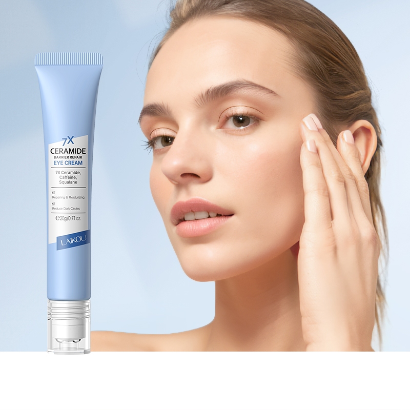 LAIKOU 7X Ceramide Barrier Repair Eye Cream Reduzir Círculos Escuros Linhas Finas Suaves Hidratante 20g - Beauty