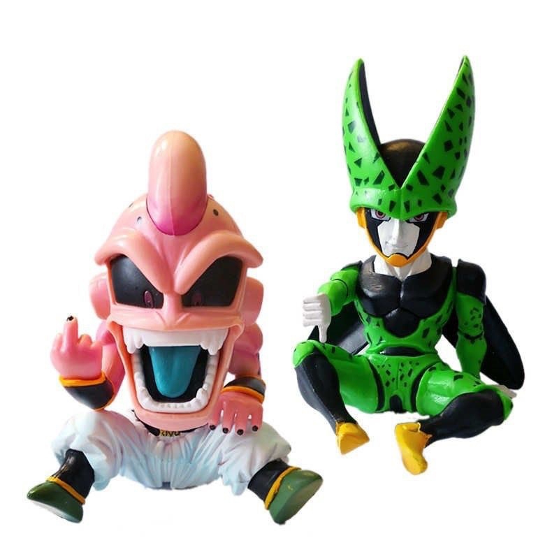111cm Anime Dragon Ball Z Figura Dedo Médio Majin Buu Cell Q Versão GK Estátua Ação Em PVC Modelo De Decoração De Mesa Brinquedos Doll Gifts em Oferta na Shopee