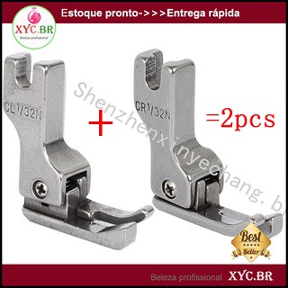 【Promoção】2 Calcador Compensado Pesponto 1/32N Dir Esq Reta Industrial