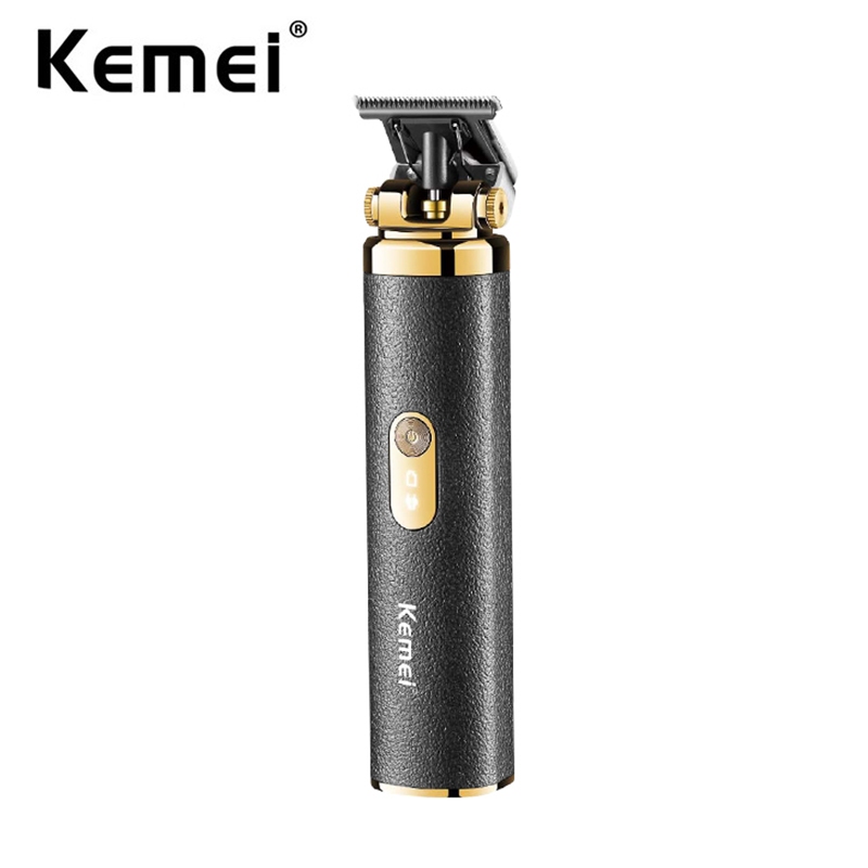 Aparador De Cabelo Kemei Professional Barber Hair Trimmer T-Blade Sem Fio Edgers Recarregáveis Clippers Acabamento Máquina De Corte Para Homens em Oferta na Shopee