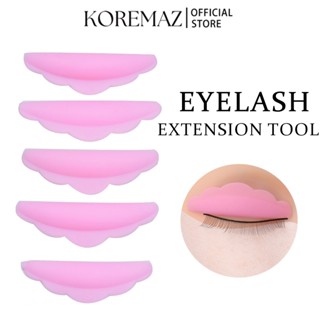 KOREMAZ 5 Pares Almofada De Silicone Para Cílios Reciclagem De Pestanas De Hastes De Elevação 3D Acessórios Modelador Ferramentas Aplicadoras