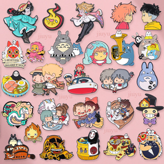 Hayao Miyazaki Anime Pin Totoro Emblema Bonito Broche Lapela Filme Dos Desenhos Animados Jóias Acessórios Presente Para em Oferta na Shopee