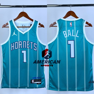 2023 Para Homens Camisa Charlotte Hornets LaMelo Ball 2023NBA Jogador De Basquetebol Jersey