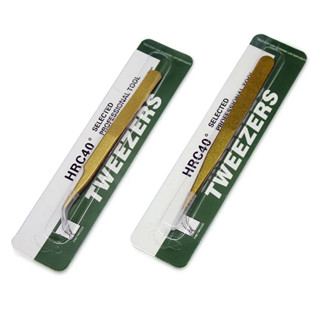1pcs Pinça De Maquiagem Industrial Anti-Estática De Aço Inoxidável Falsas Pinças Retas Curvas De Cílios De Excelente Qualidade Livre