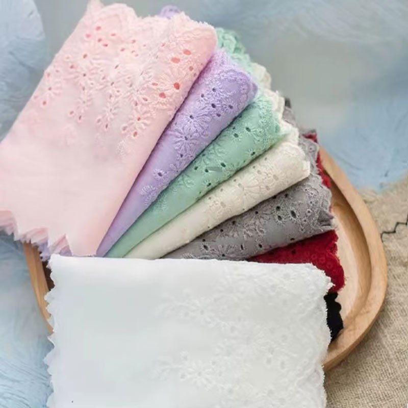 Cor 1Yard Lace Cotton Tecido De Algodão De Renda Guipure Trim Warp Acessórios De Costura De Bricolagem 11CM Larga em Oferta na Shopee