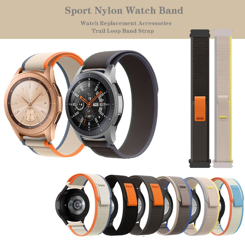 20mm 22mm Faixa De Nylon Para Relógio Samsung Galaxy 42mm 46mm/Watch3 Watch4 Watch5/Active 2/Gear S3