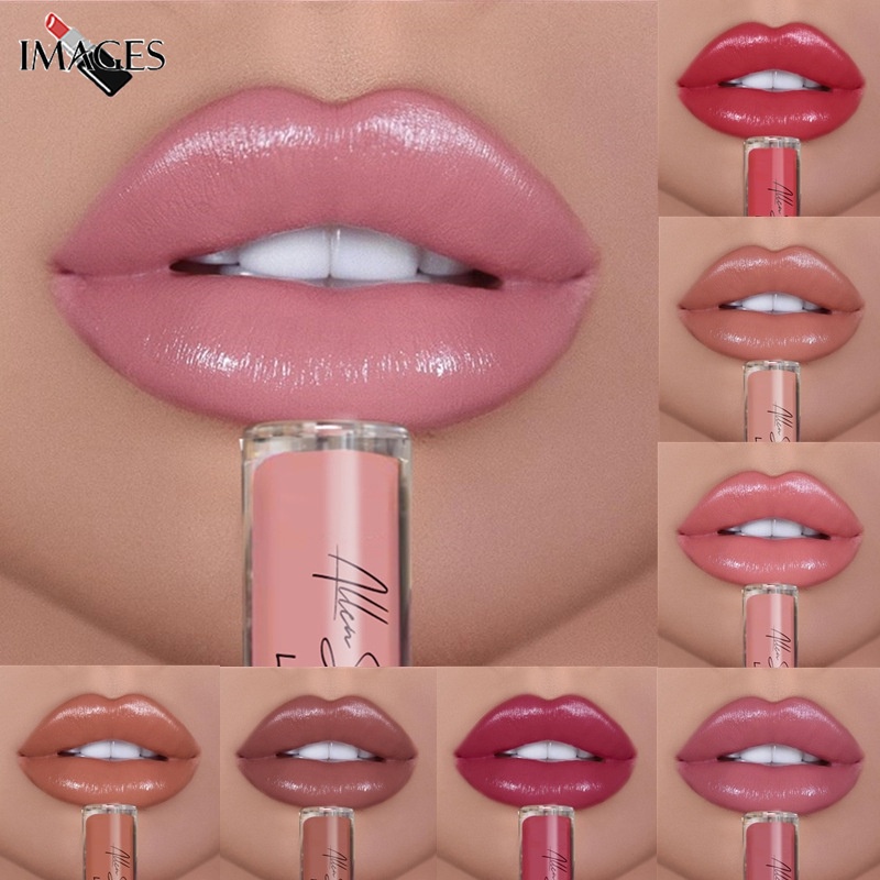 ALLEN SHAW Batom Líquido Molhado/À Prova D'água Longa Duração/Vívido Brilho Labial Sexy Colorido/Tinta Tubular Para Os Lábios/Maquiagem Cosmética Diária Básica PK CAKAILA CMAADU HANDAIYAN QIBEST PUDAIER TEAYASON