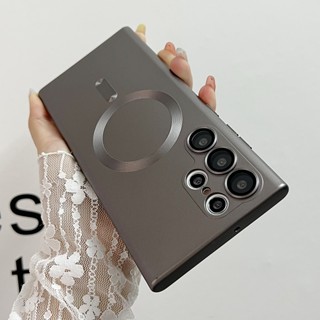 Estojo De Luxo Para Carregamento Sem Fio Samsung Galaxy S23 S24 S23 FE S22 S21 S23 Ultra S22 Plus Capa Macia Anti-Colisão