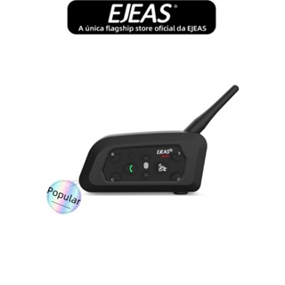 EJEAS V6 Pro + Tipo-c Capacete Da Motocicleta Bluetooth Interfone Fone De Ouvido 5.1 IP65 À Prova Dip65 Água 1 Pacote em Oferta na Shopee