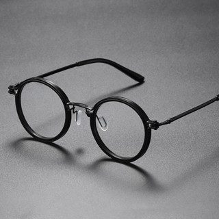 2024 Marca Designer Óculos Redondos Moldura de Vidro Retro Homens Mulheres Personalidade de Luxo Moldura de Vidro Transparente Moldura de Vidro Popular para Jogos de Computador