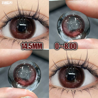 Yimeixi 2pcs Lentes De Contato Vermelhas Com Myopia De Grau Halloween cosplay 14.5MM Verdes De Olho De Coelho Vampiro em Oferta na Shopee