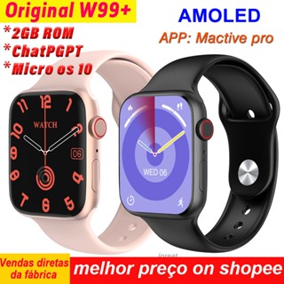 Microwear AMOLED W99+ Smart Watch Amoled 2GB 45MM OS10 Compass NFC Game Bluetooth Call Music Player iwo W99 Plus Watch 9 Smartwatch
