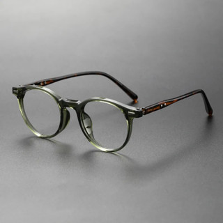 Moda TR90 Moldura De Óculos Redondos Homens Mulheres Vintage Myopia Óptica Retro Anti-Luz Azul