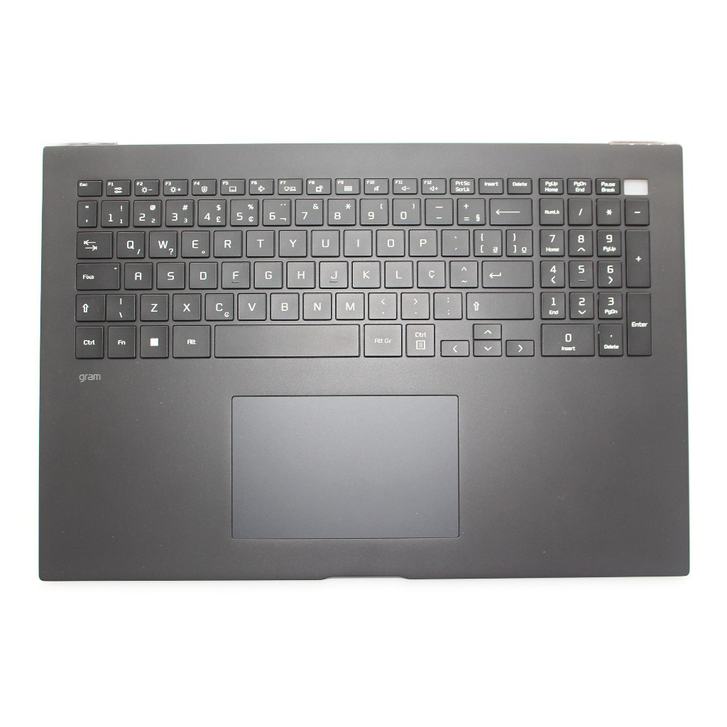 Novo Estojo Black Palmrest Case Com Teclado Retroiluminado Brasileiro Para Notebook LG Gram 17Z90P