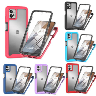 360 ° Capa De Proteção Total À Prova De Choque Para Motorola MOTO G32 G62 G53 G52 G82 G13 G23 G42 G22 G30 G20 G10 PC TPU PET Filme Protetor De Tela De Duas Camadas